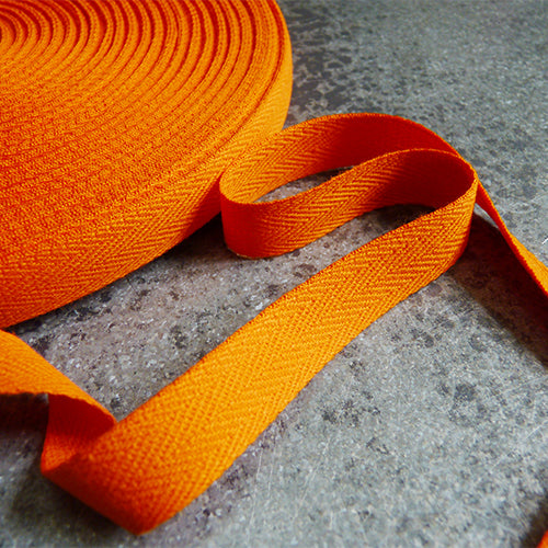 Cotton Twill Tape - Orange – Bolt & Spool